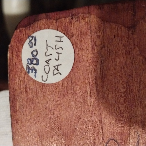 Authentic Todd Watts indigenous Genuine hand carved cedar bark totem - Picture 8 of 8